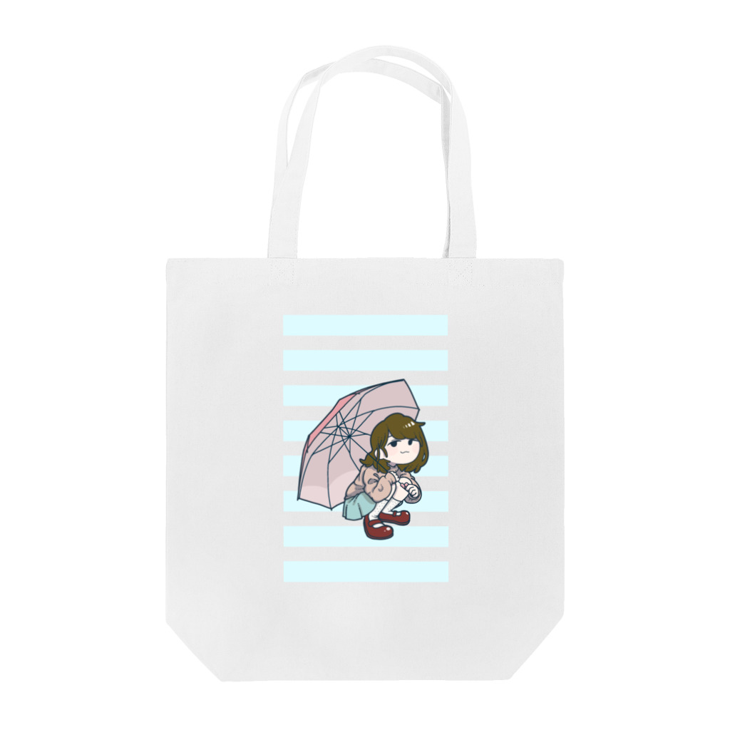 びりぃの傘と女の子 Tote Bag