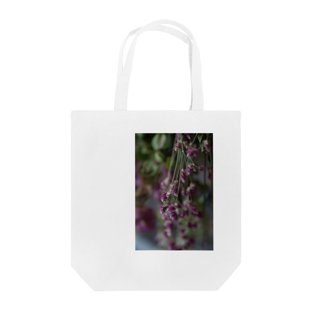 Gardenの紫のお花 トートバッグ