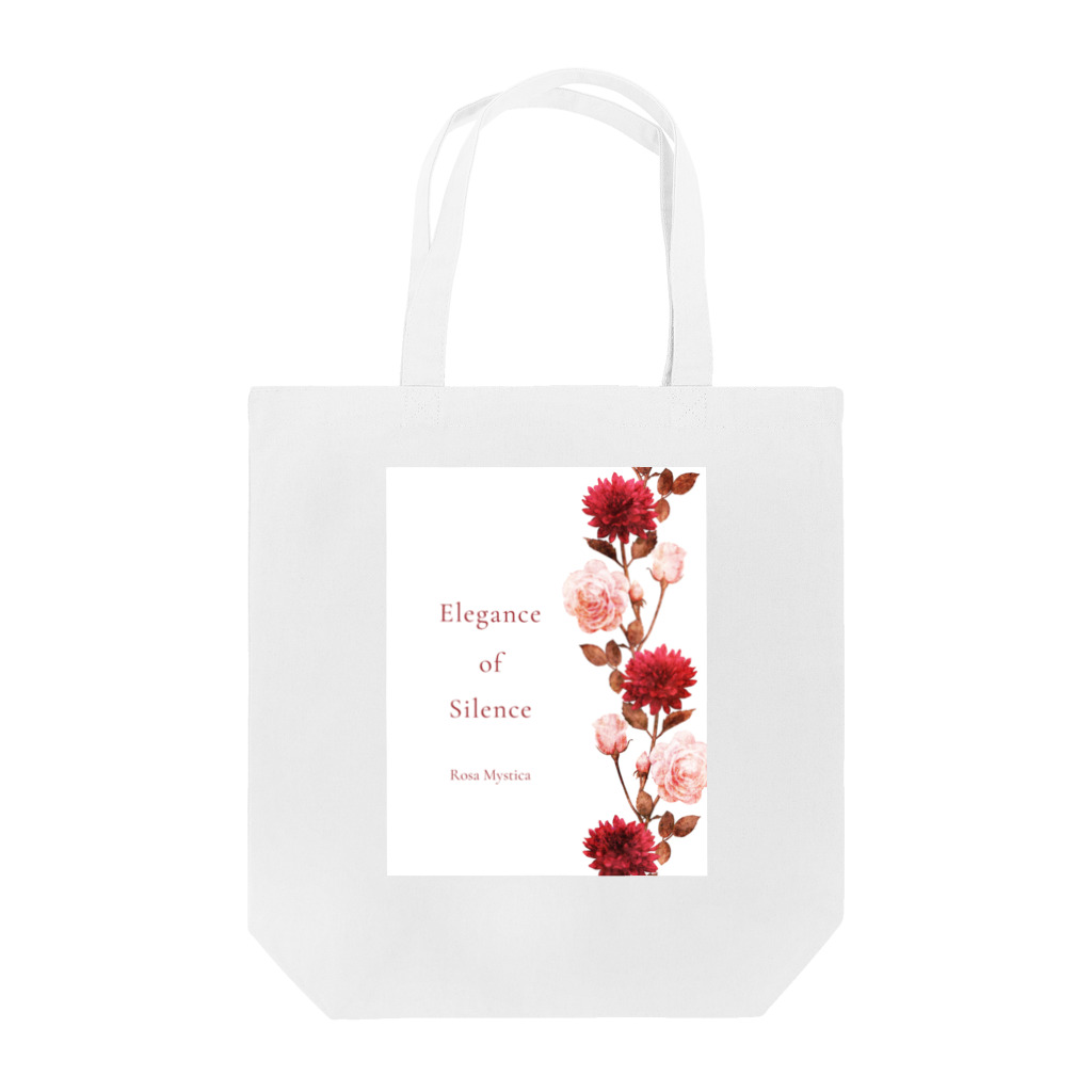 Rosa Mysticaのダリア＆ローズ antique red Tote Bag