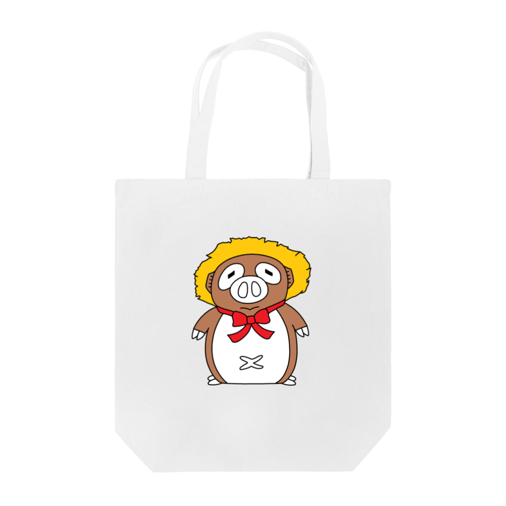 豚人イラストのパンダ武島のブタヌキ（全身版） Tote Bag