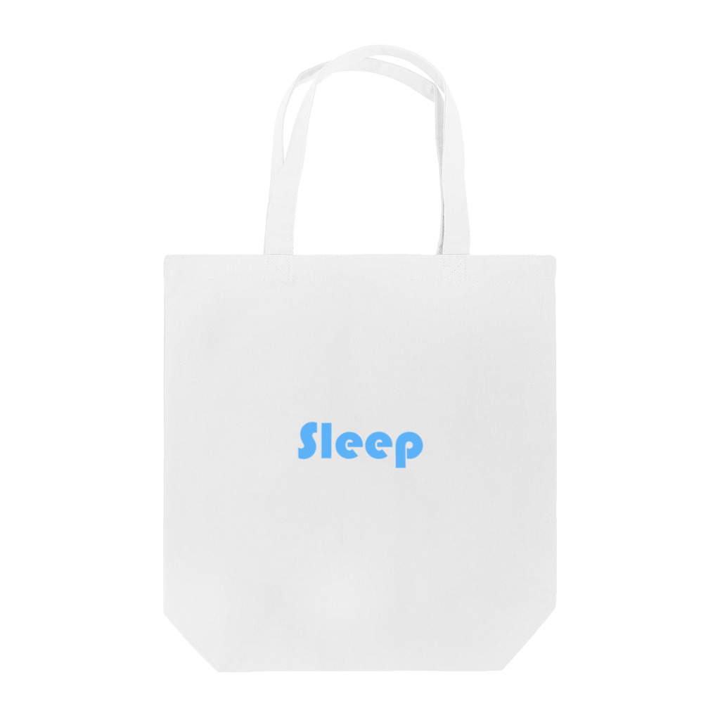 /logo.pngのsleep ロゴ 水色 トートバッグ