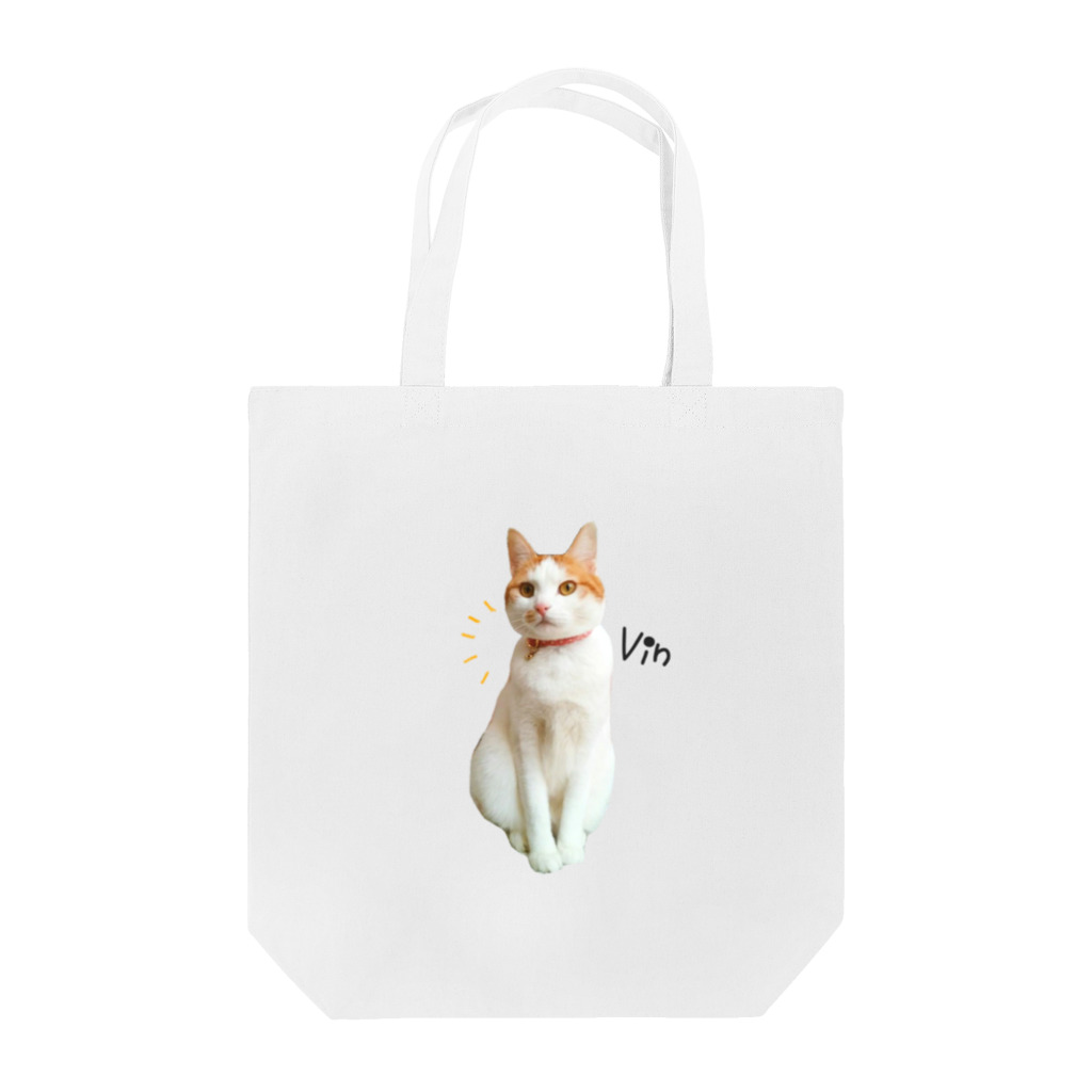 にゃん福堂　猫雑貨のお店のハチワレ猫ヴィン Tote Bag