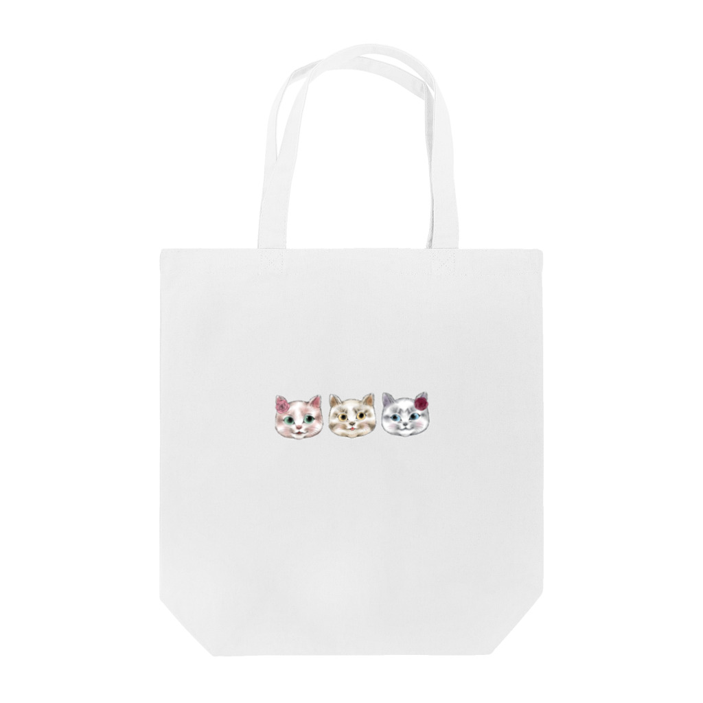 ねこまる雑貨店のねこまるとねこちゃんず Tote Bag