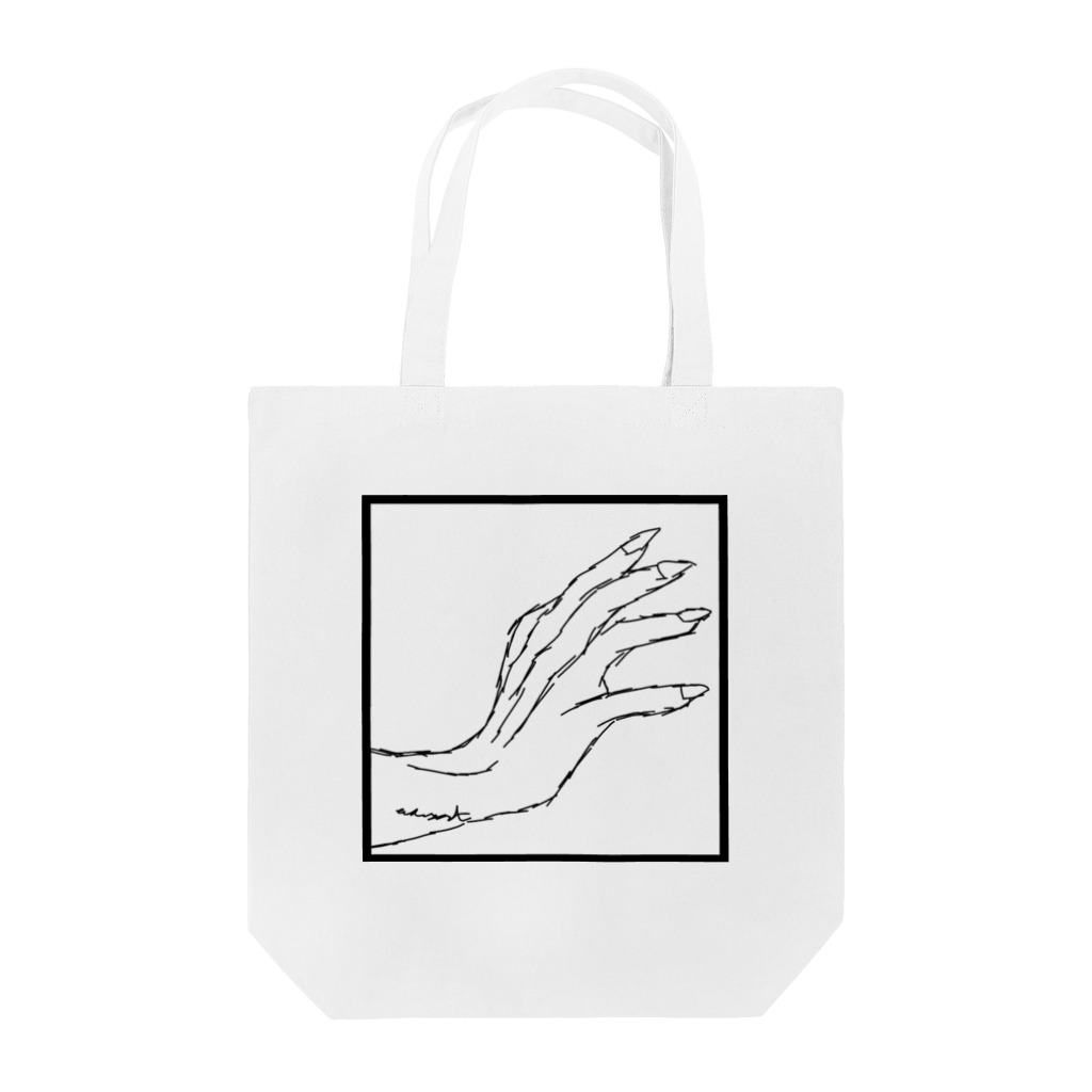 QB🦖のストークハンド(white) Tote Bag