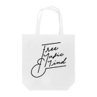 free MUSIC and MINDの【黒字】free MUSIC and MIND トートバッグ Tote Bag