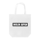 いのりんジャパンオフィシャルグッズショップのINOLIN JAPAN 黒背景文字 トートバッグ