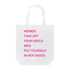 のこねこ屋のWOMEN&MEN pink print Tシャツ Tote Bag