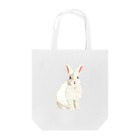 rabbit loverのフワフワうさぎ（白） Tote Bag