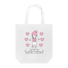 豚人イラストのパンダ武島のピッグトランポリン（ピンク） Tote Bag