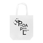 PANDA panda LIFE***の文字を運ぶパンダ Tote Bag