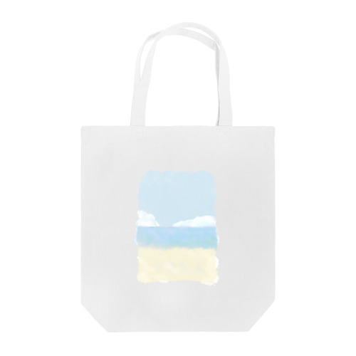 水彩画風海辺 Tote Bag