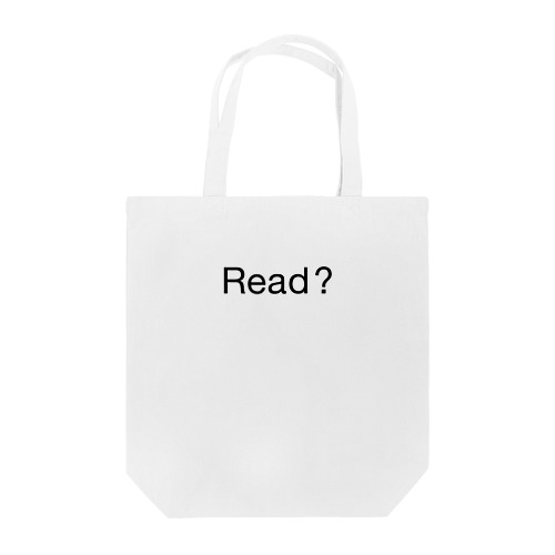 Read ? (sans-serif) Tote Bag