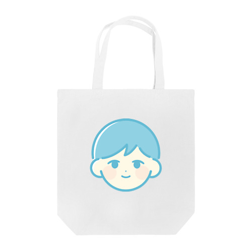 boy_line blue Tote Bag
