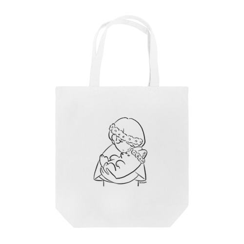 花冠と犬とハグ Tote Bag