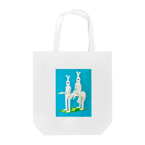 騎馬うさぎ Tote Bag