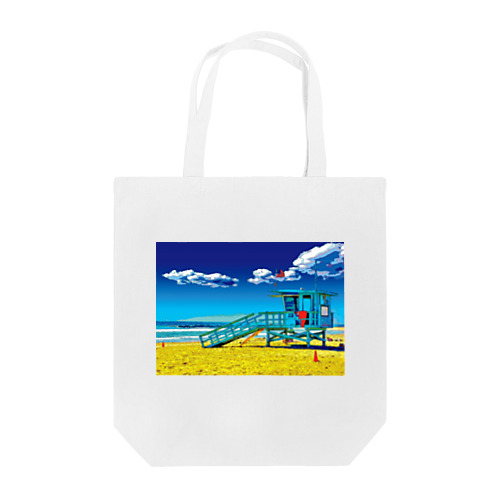 アメリカ ベニスビーチのライフガードステーション Tote Bag