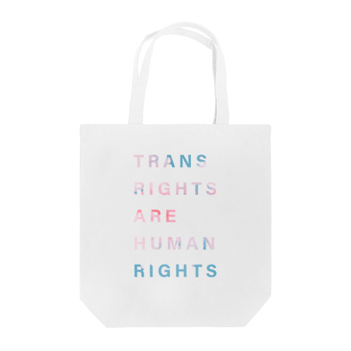 TRANS RIGHTS ARE HUMAN RIGHTS トートバッグ