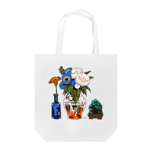 生花を見守る石 Tote Bag