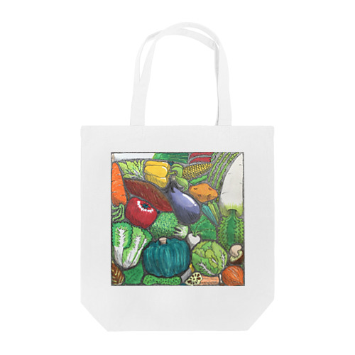 Puzzle風イラスト 野菜 Tote Bag