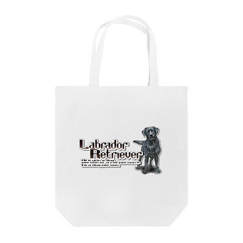 ラブラドールレトリバー イラストプリント Tote Bag