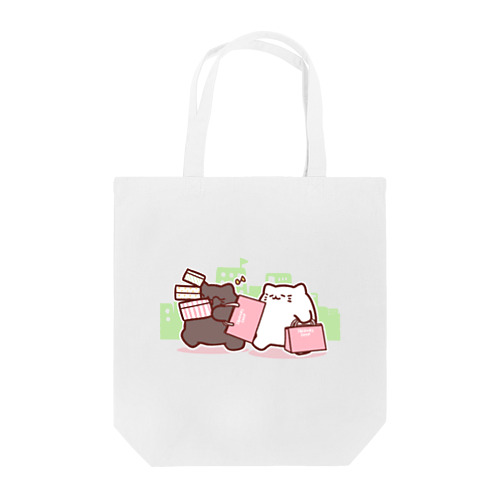 「２ひきはチロムロ」お買い物トートバッグ（ショッピング_カラー） Tote Bag