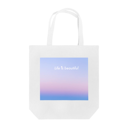 Life is beautiful トートバッグ