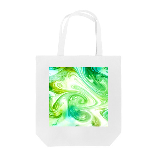 #001 green water Tote Bag