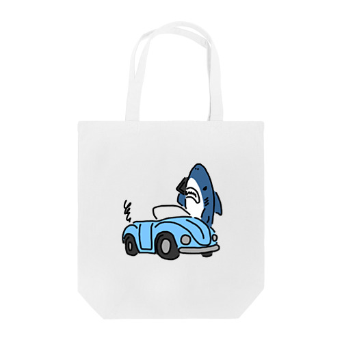 ロードサービスを手配するサメ Tote Bag