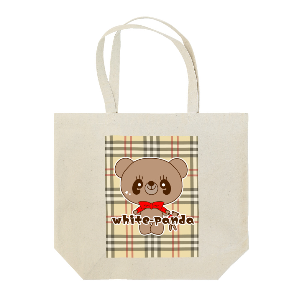 SHOP ©︎w♡p⭐︎3号店のチェック大好きくまくん♪ Tote Bag