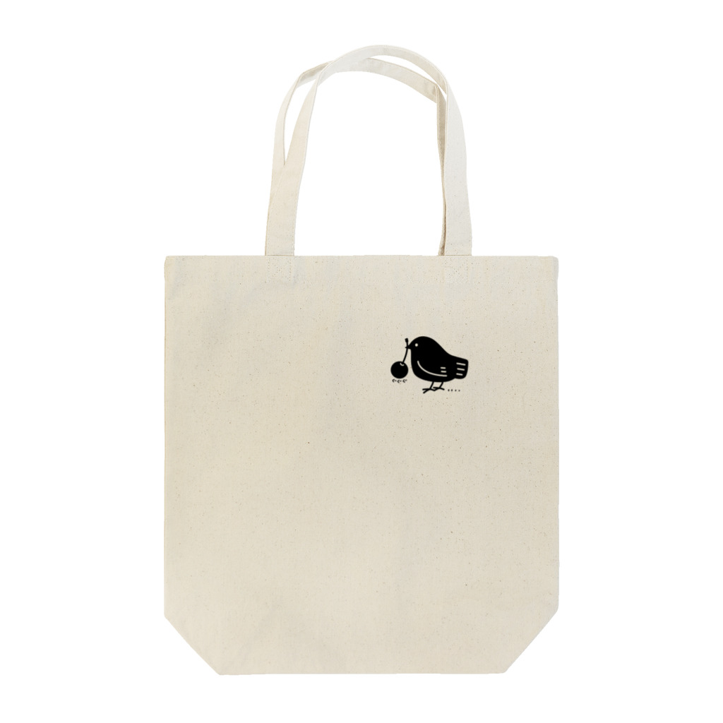 イラスト MONYAAT のワンポイント　みつぐとり Tote Bag