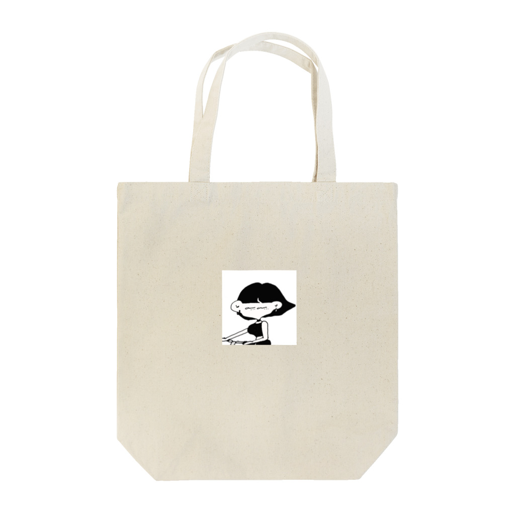 まつげちゃんのおみせの風切る黒まつげちゃん Tote Bag