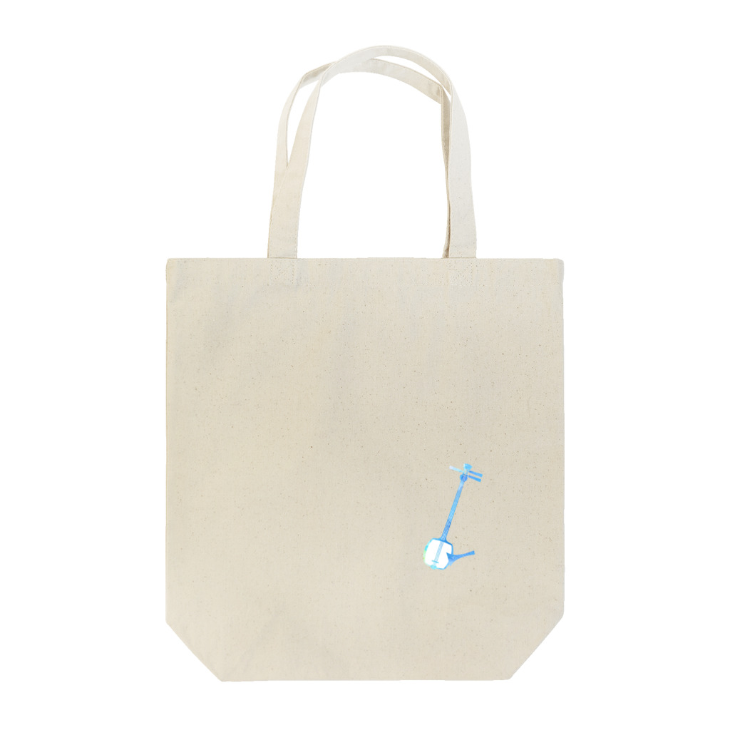 和の学び舎の三味線ワンポイント柄（青） Tote Bag