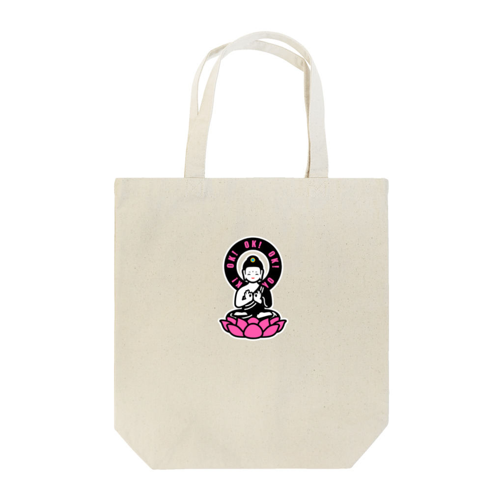 くねくね道のOK! BUDDHA Tote Bag