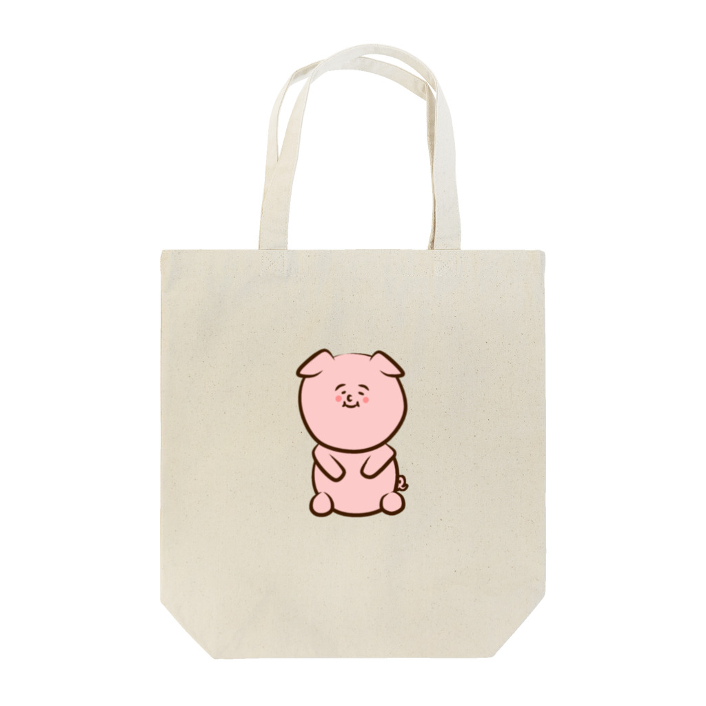 ゆるいおもち屋のゆるいぶたさん(カラー) Tote Bag