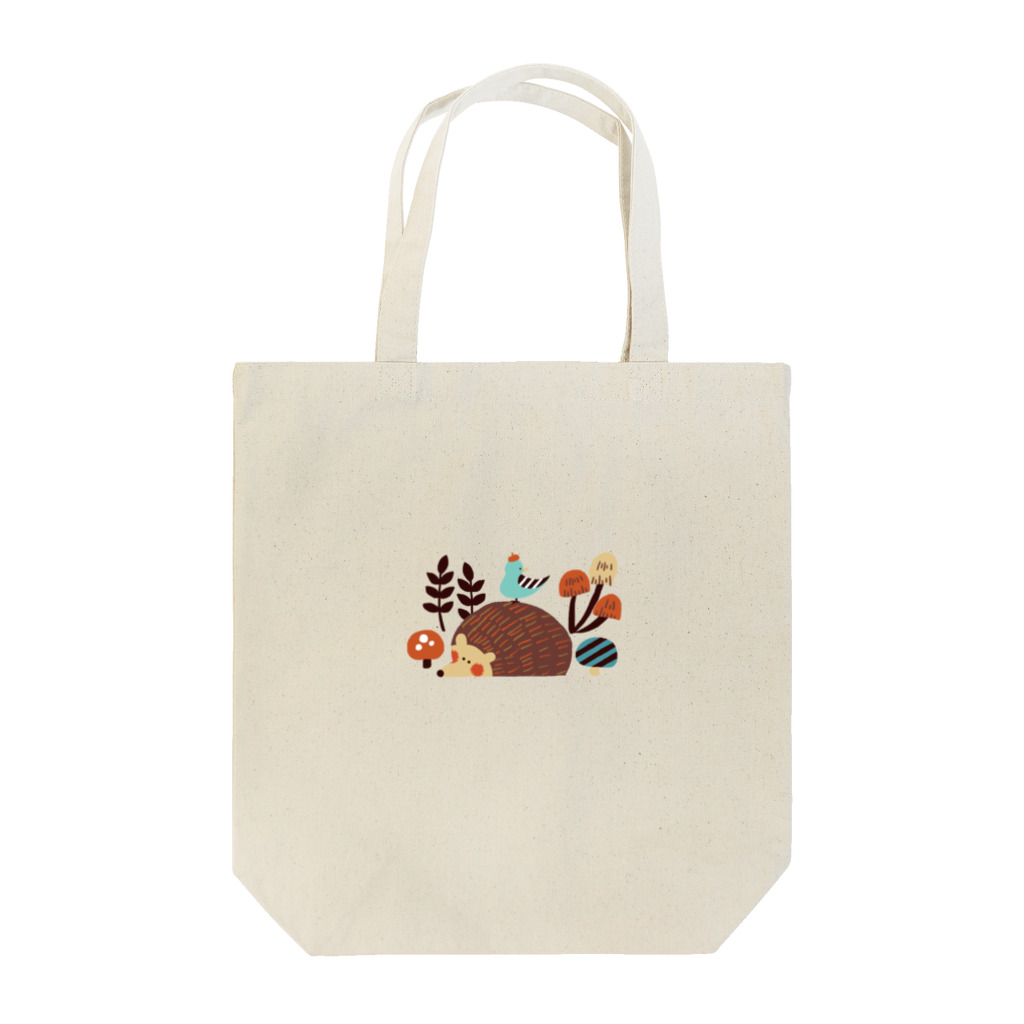 norishiroのハリネズミと小鳥 Tote Bag