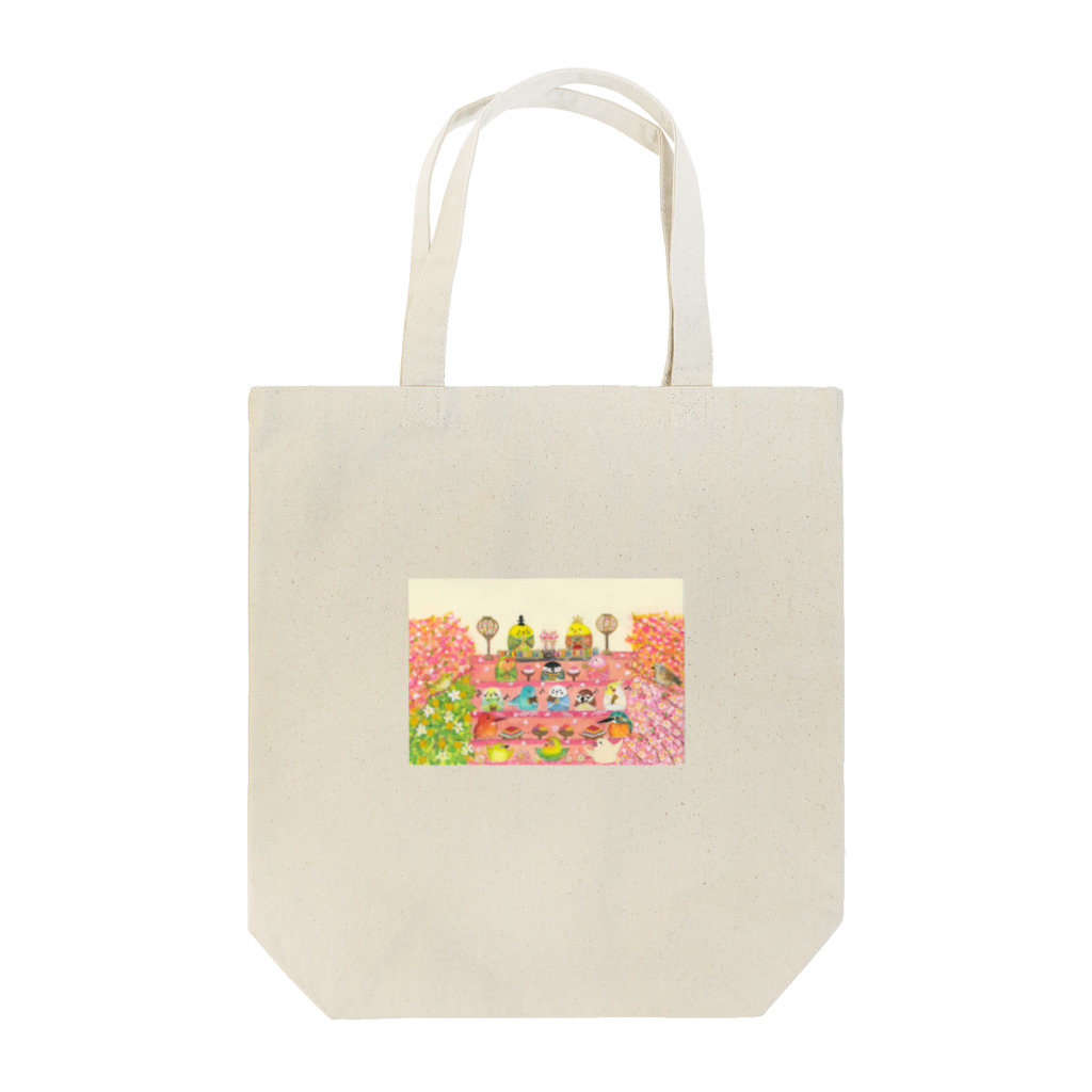 yuuwa sachi の鳥さんひなまつり Tote Bag