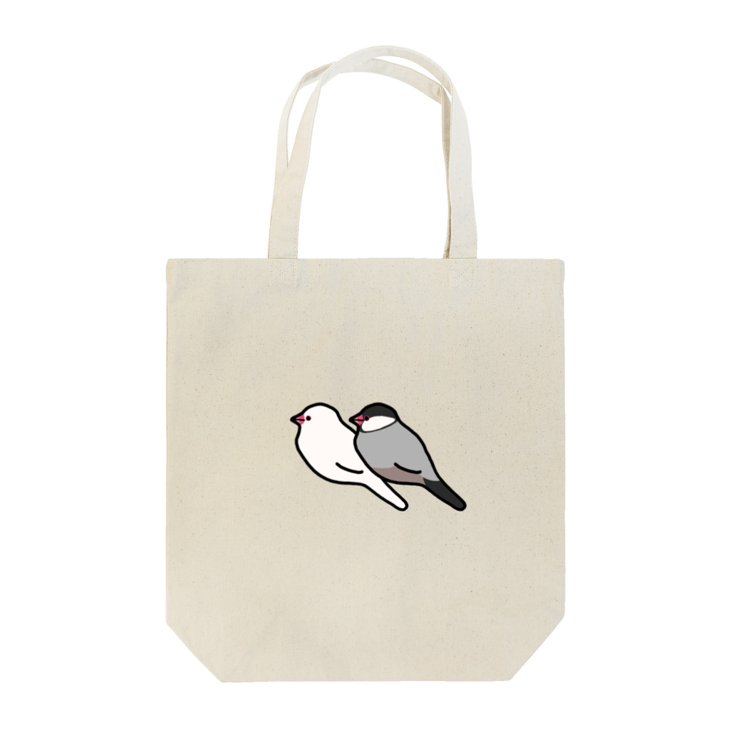 Oshiboriの白文鳥と桜文鳥 Tote Bag