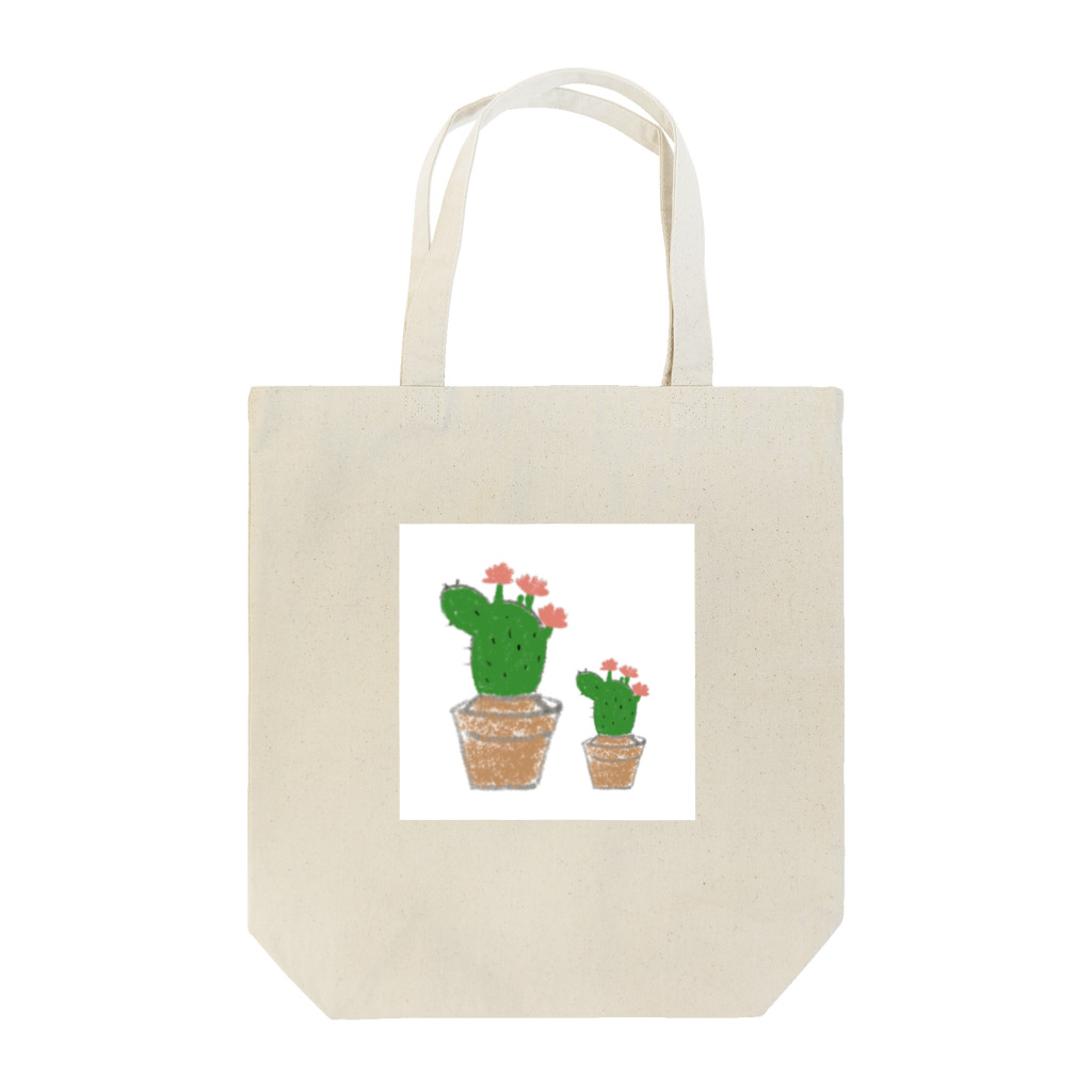 Elf’s shop エルフのさぼてん親子 Tote Bag