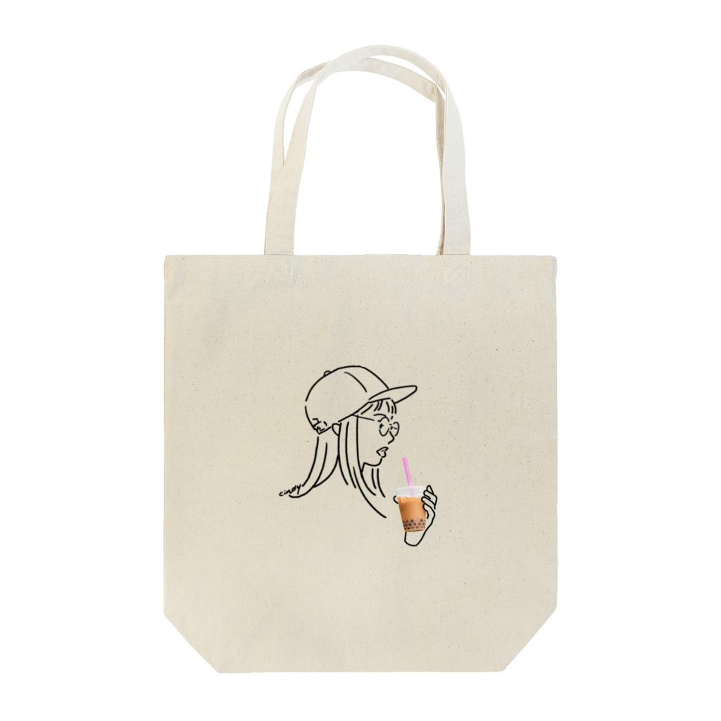 Cindy!のタピオカガール Tote Bag