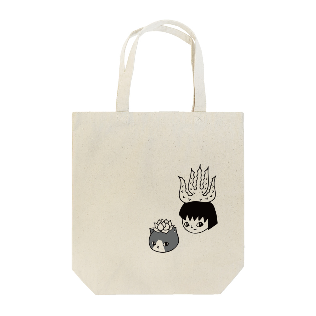 nanaqsaのアロエのアッちゃんとエケネコ Tote Bag