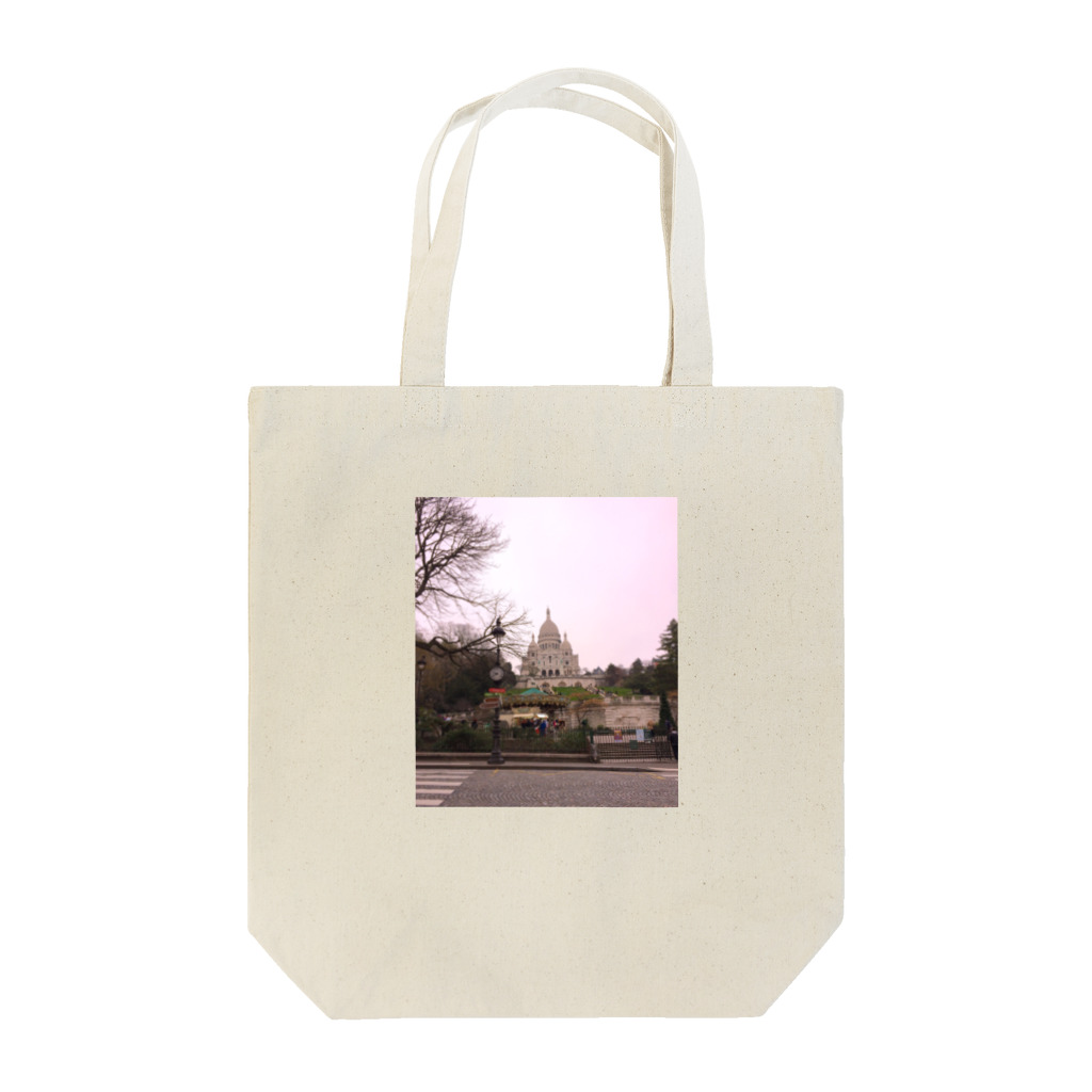 nightwalkerの冬のモンマルトルの丘 Tote Bag