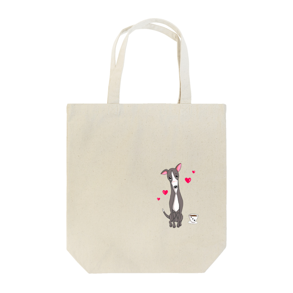 似顔絵工房HASAMIのイタリアングレイハウンド Tote Bag