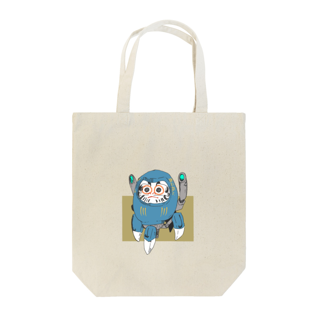 light blueの館のダルマロボ 青 Tote Bag