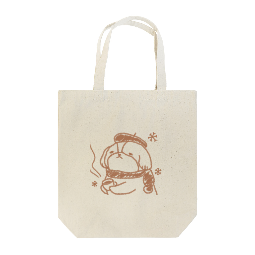 シーズーマーチの雪降る夜に Tote Bag