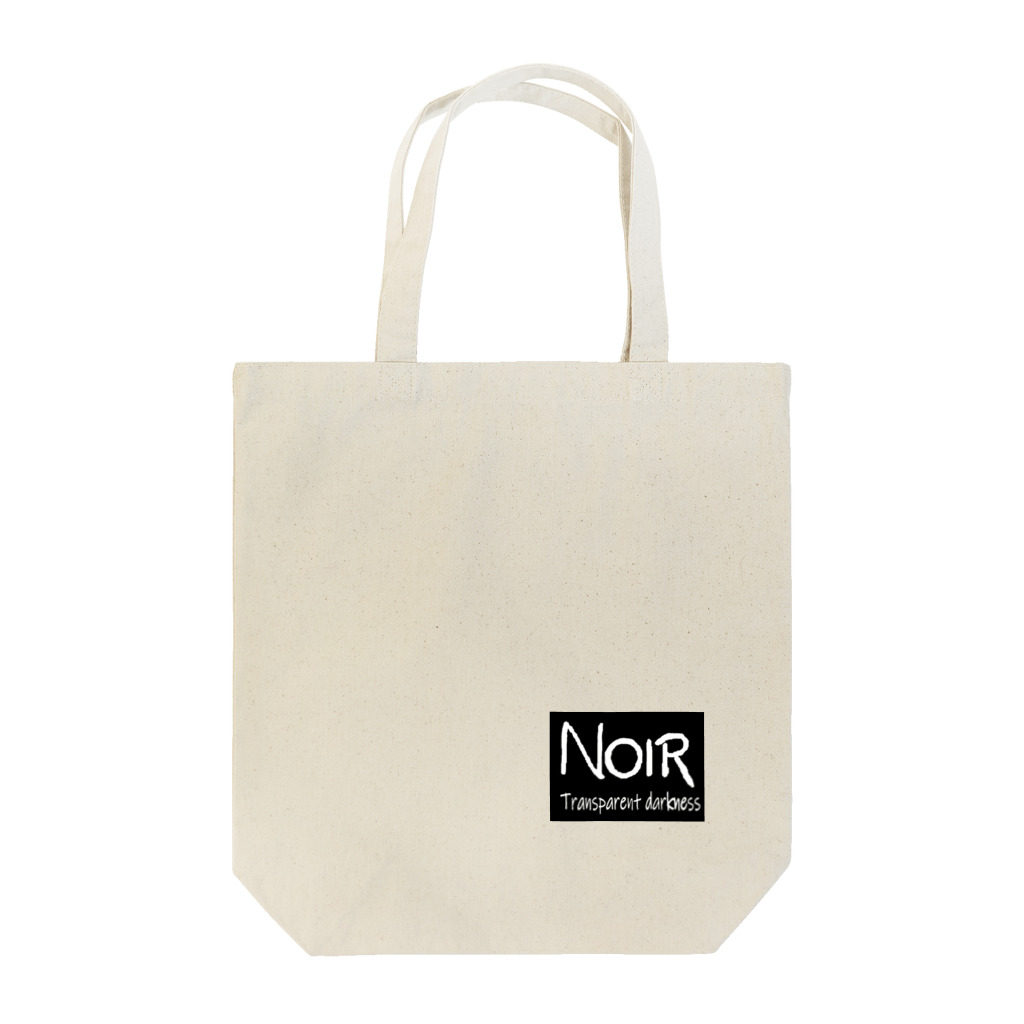 NOIR（ノアール）のNOIRロゴ白抜き トートバッグ