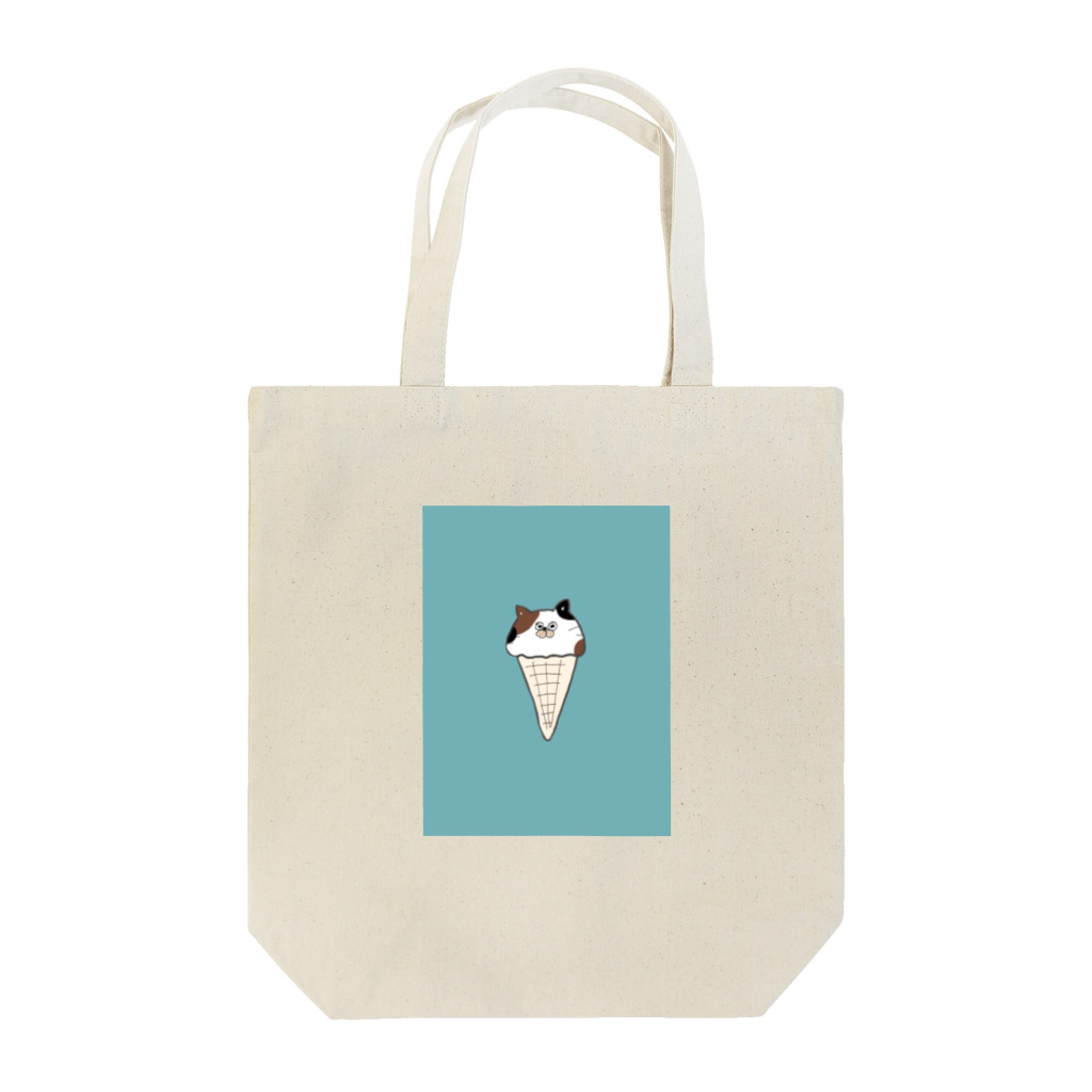 ねこのふとももの溶けねこ(ブルー) Tote Bag