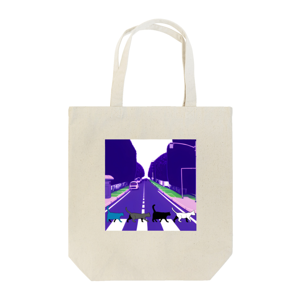 サトオの猫 アビーロード風 Tote Bag