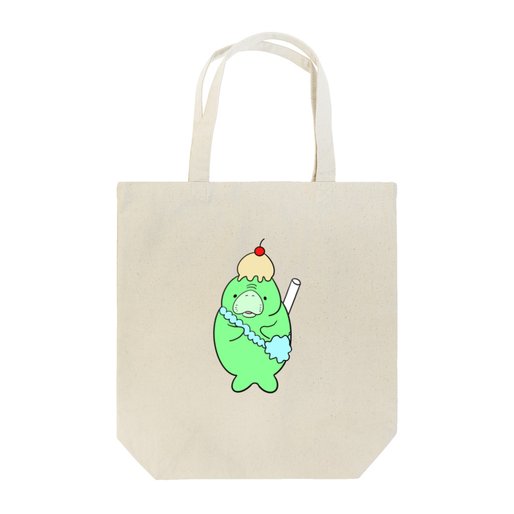 のーんびりり24のステラーカイギュウのクリームソーダ Tote Bag