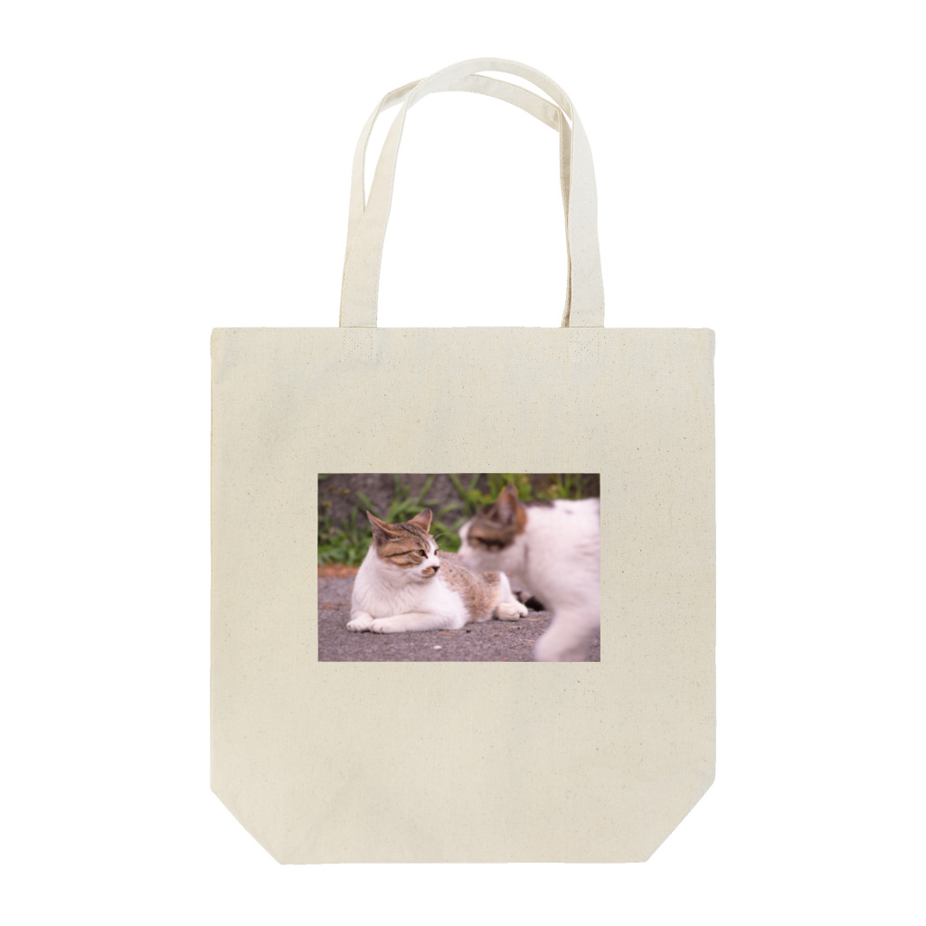 鉄錆の通過する猫トート Tote Bag