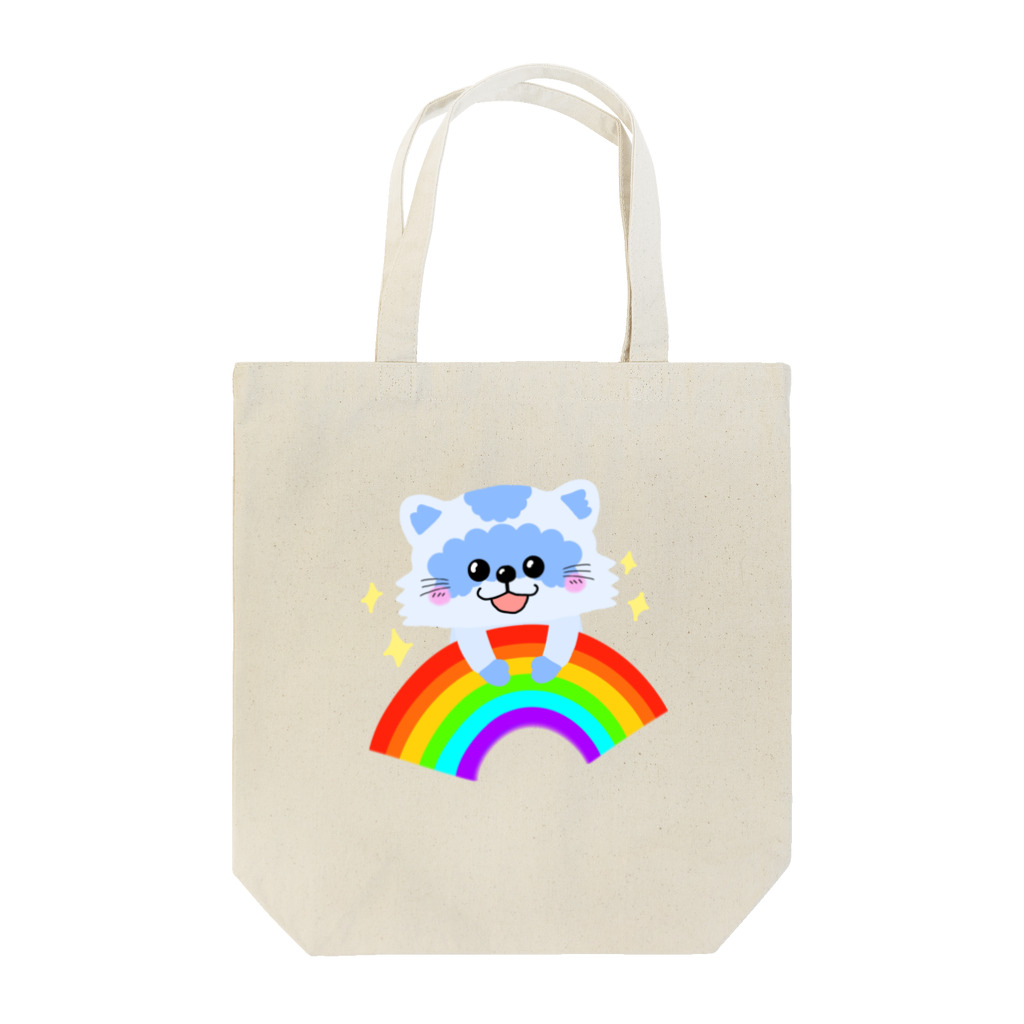 AKARI MACHIDAのあらいぐも(虹) Tote Bag